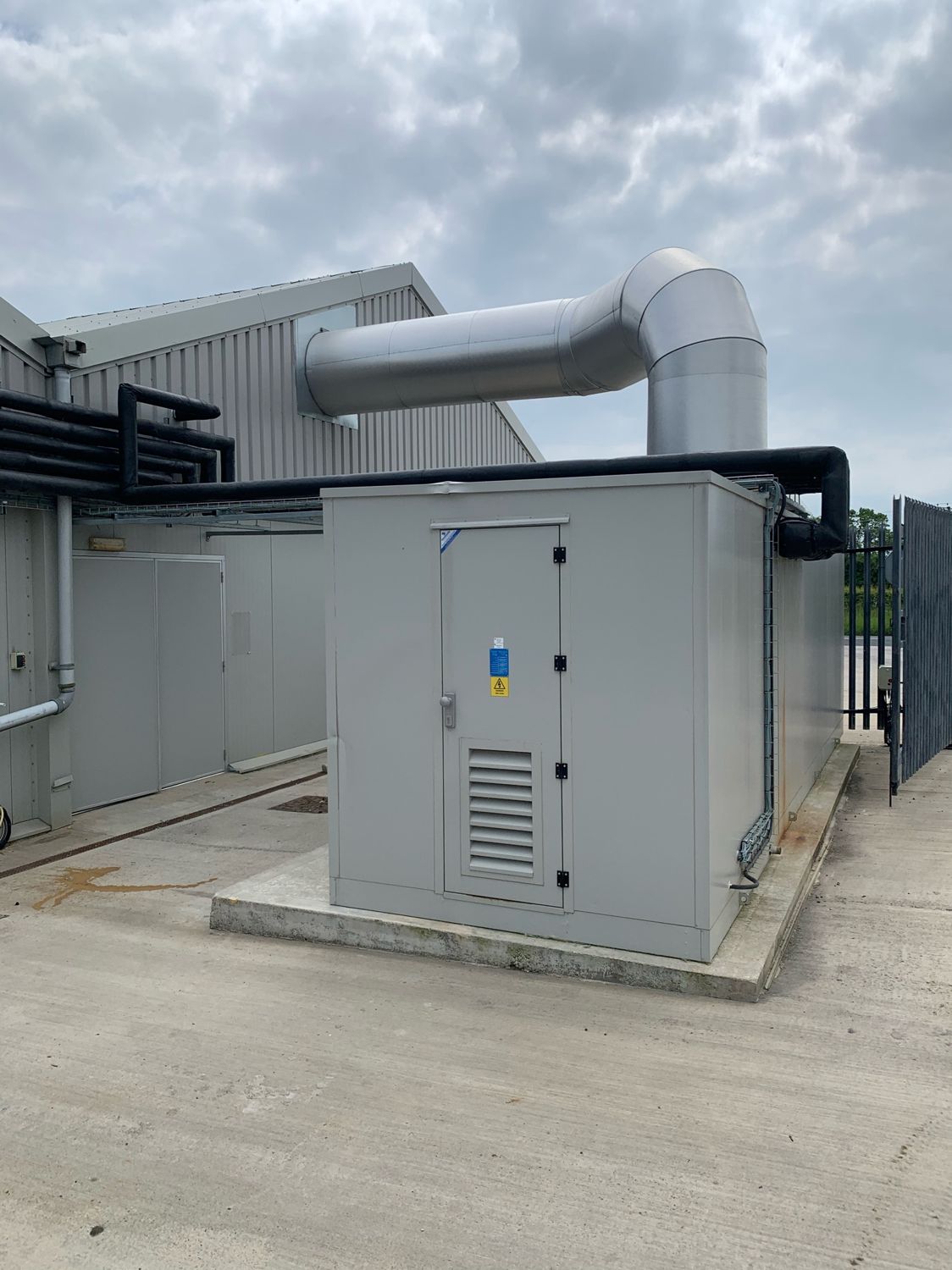 Envirotech heat recovery unit installed at a factory